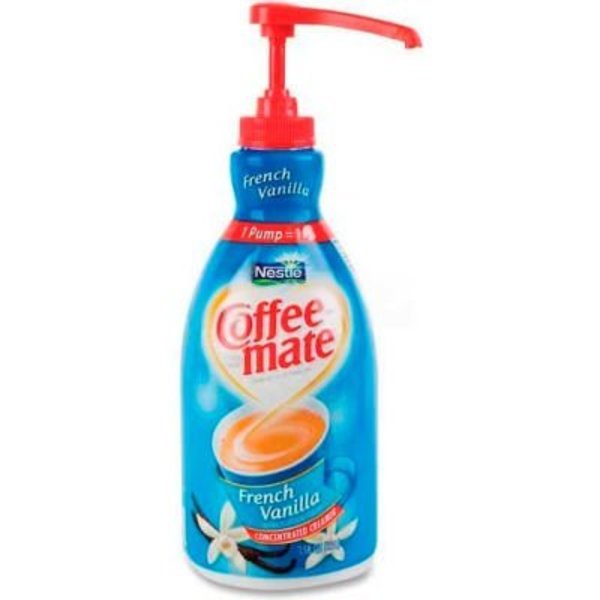 Nestle Coffee mate® Non Dairy Liquid Pump Bottle, French Vanilla, 50.7 oz. NES31803
